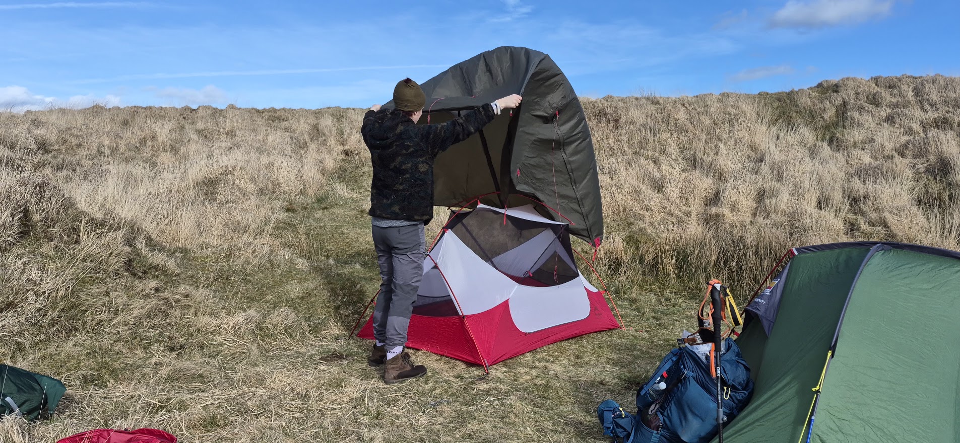 Setting up for the night